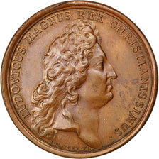 FRANCE, Arts & Culture, Louis XIV, Medal, AU(55-58), Copper, 41, Divo #194,...