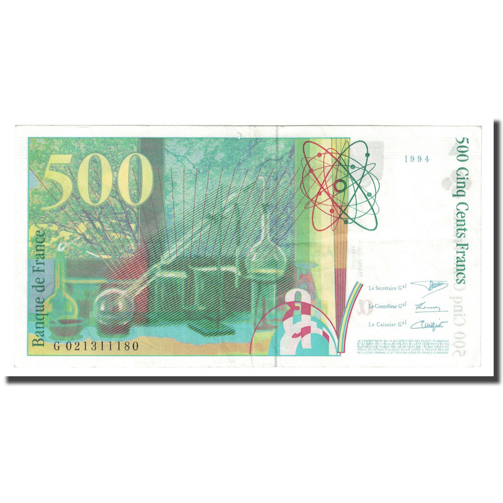 Frankrijk, 500 Francs, Pierre et Marie Curie, 1994, SUP+, Fayette:76.1, KM:160a