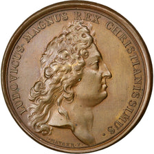 FRANCE, Arts & Culture, Louis XIV, Medal, AU(55-58), Mauger, Copper, 41, Divo...