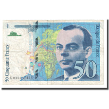 Francja, 50 Francs, St Exupéry, 1997, VF(30-35), Fayette:73.4, KM:157Ad