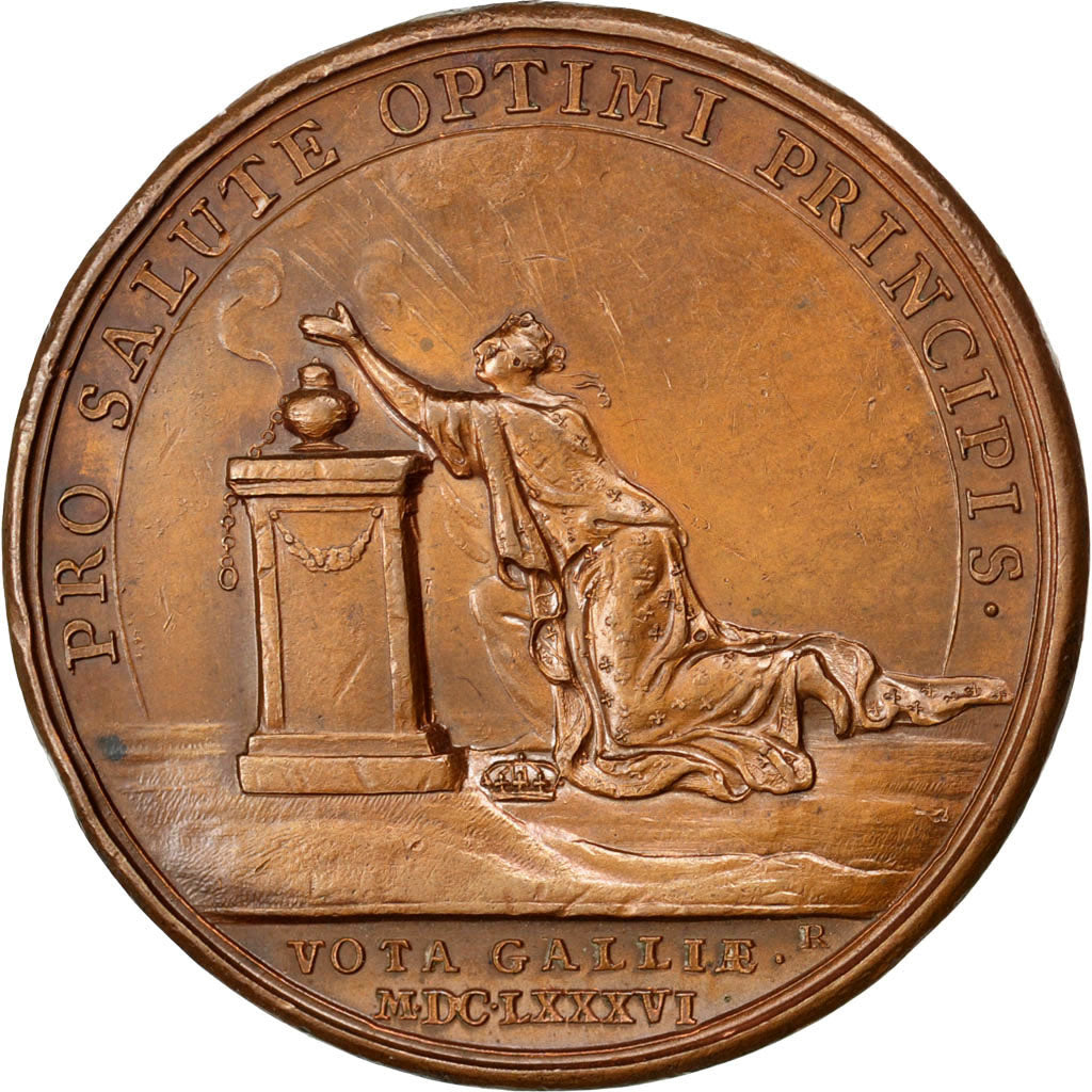 FRANCE, Medicine, Louis XII, Medal, AU(50-53), Mauger, Copper, 41, Divo #217,...