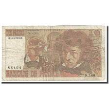 França, 10 Francs, Berlioz, 1975, 1975-05-15, VF(20-25), Fayette:63.10, KM:150b