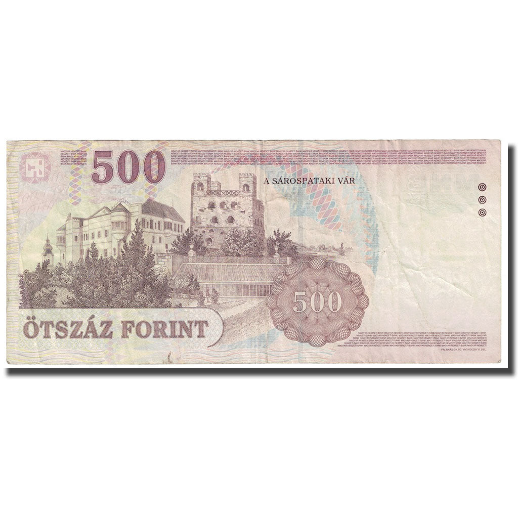 Banconote, Ungheria, 500 Forint, 2008, KM:196b, BB