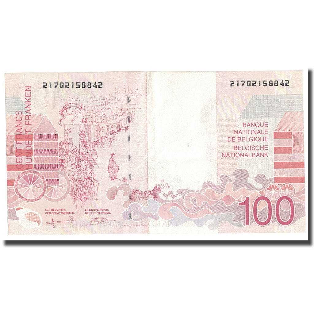 Banknote, Belgium, 100 Francs, Undated (1995-2001), KM:147, AU(55-58)