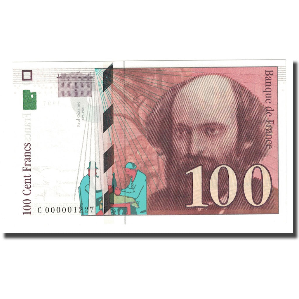 Francia, 100 Francs, Cézanne, 1997, Petit numéro, FDS, Fayette:74.1, KM:158a