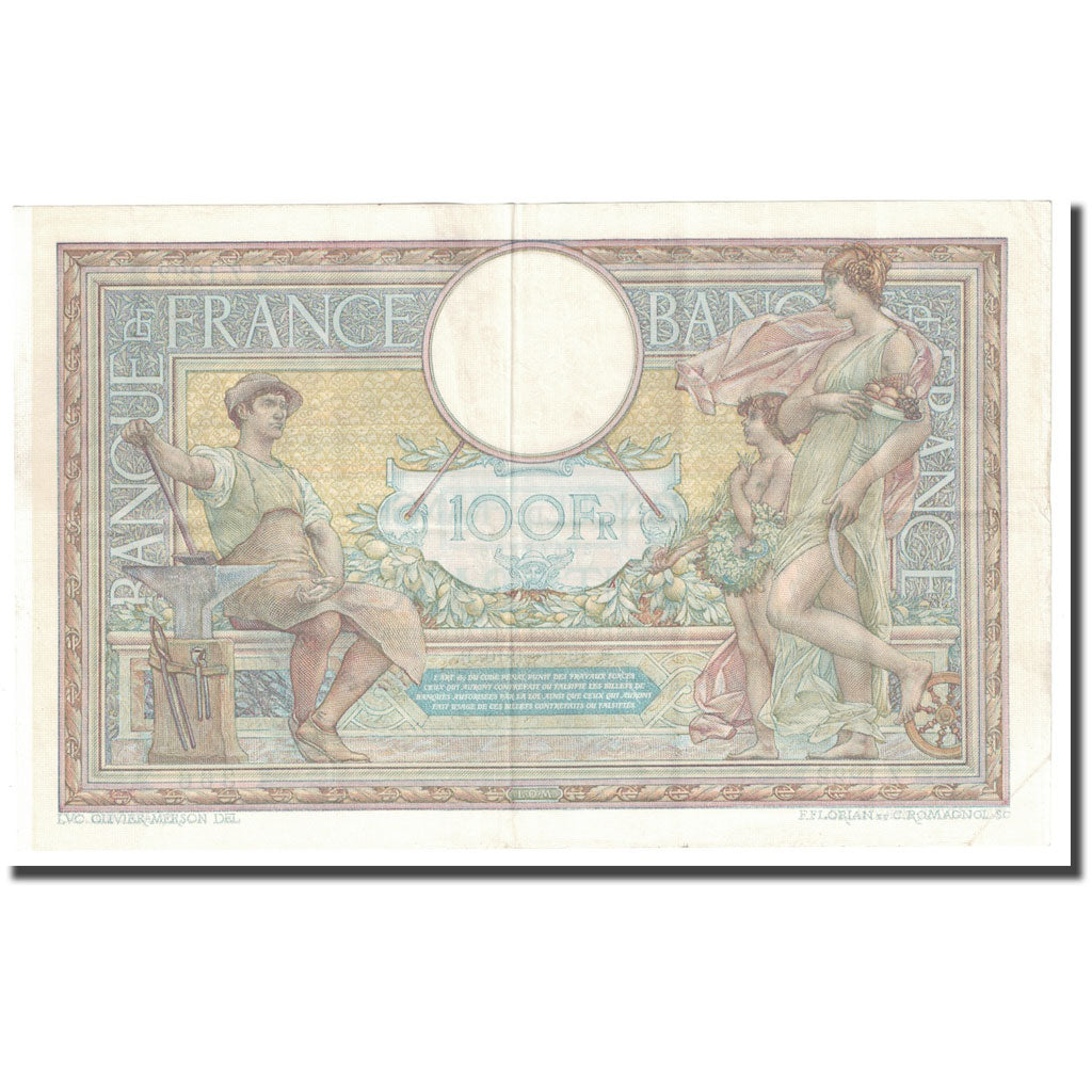 Frankreich, 100 Francs, Luc Olivier Merson, 1910, 1910-10-13, SS+, Fayette:23.2