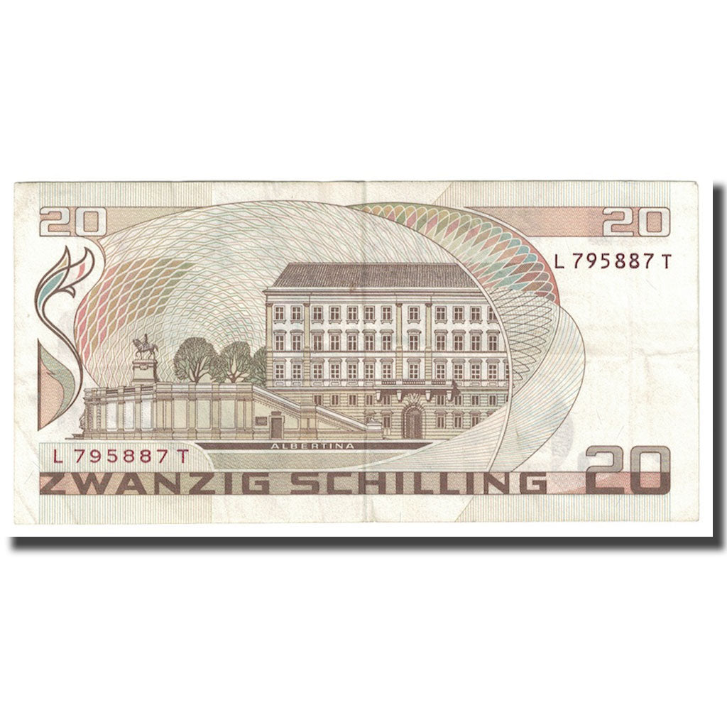 Geldschein, Österreich, 20 Schilling, 1985, 1985-10-01, KM:148, SS+