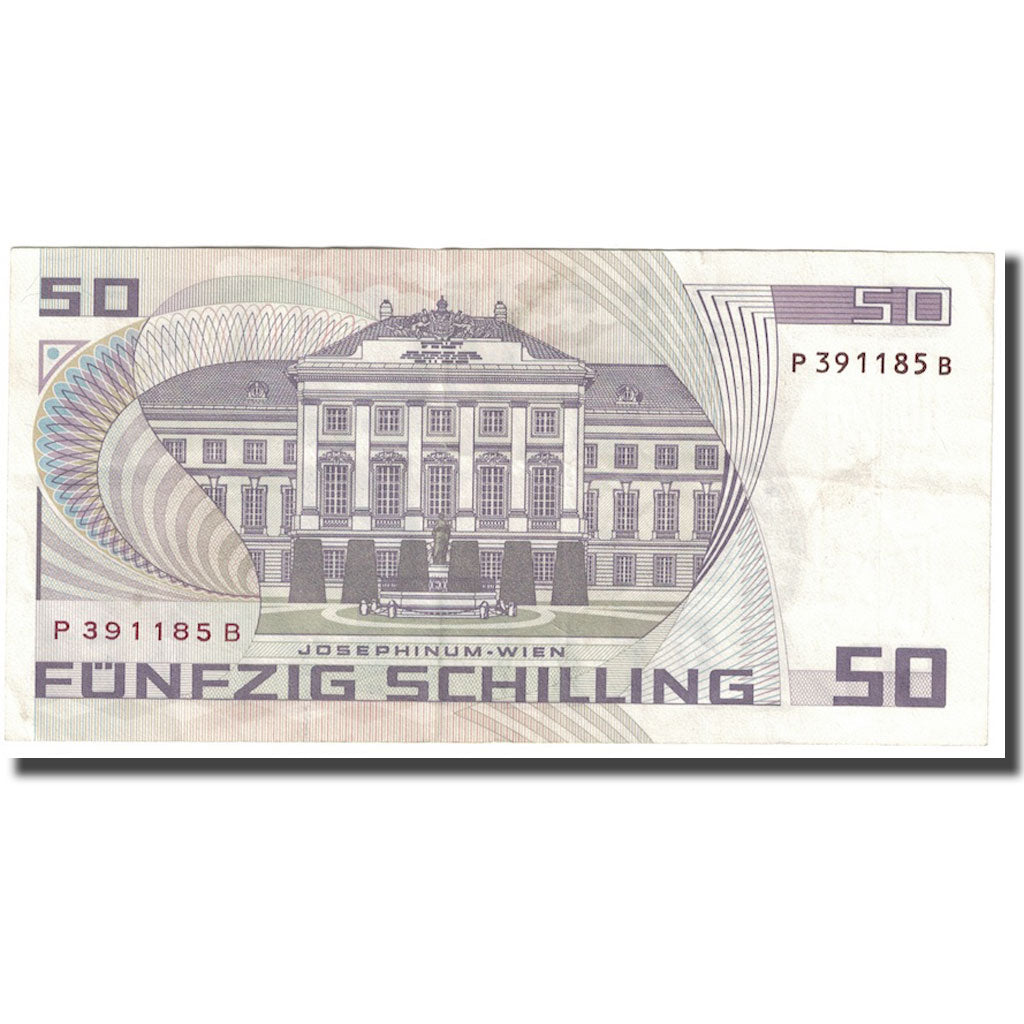 Geldschein, Österreich, 50 Schilling, 1986, 1986-01-02, KM:149, VZ