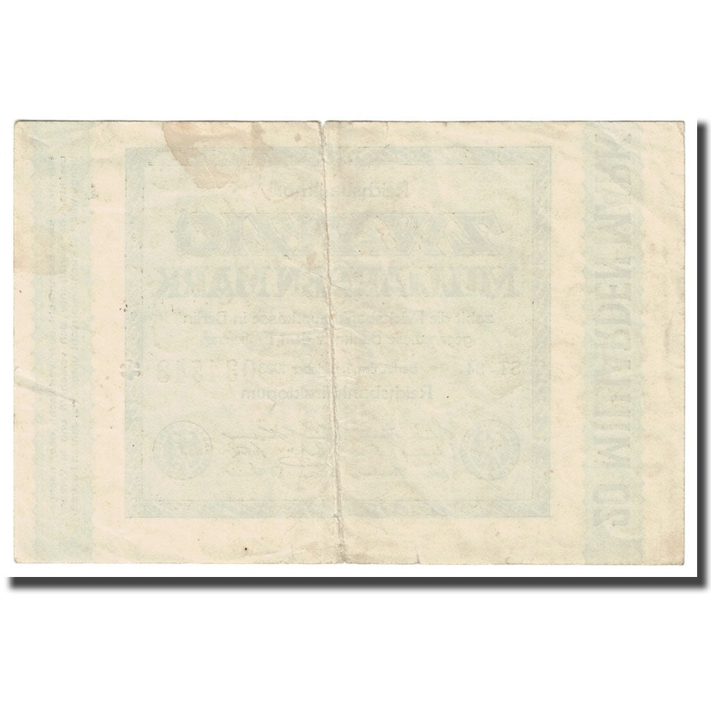 Banknote, Germany, 20 Milliarden Mark, 1923, 1923-10-01, 20 milliarden on left