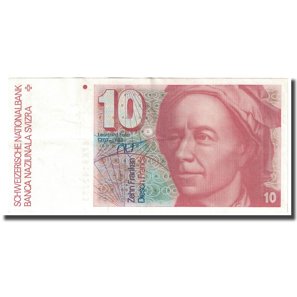 Banconote, Svizzera, 10 Franken, 1987, KM:53g, SPL-