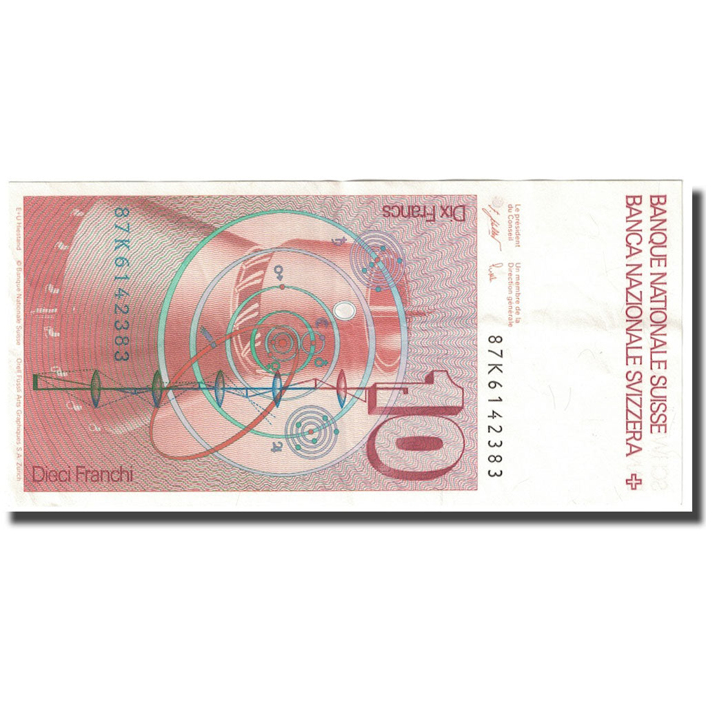 Banconote, Svizzera, 10 Franken, 1987, KM:53g, SPL-