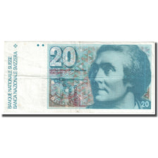 Banconote, Svizzera, 20 Franken, 1986, KM:55f, BB