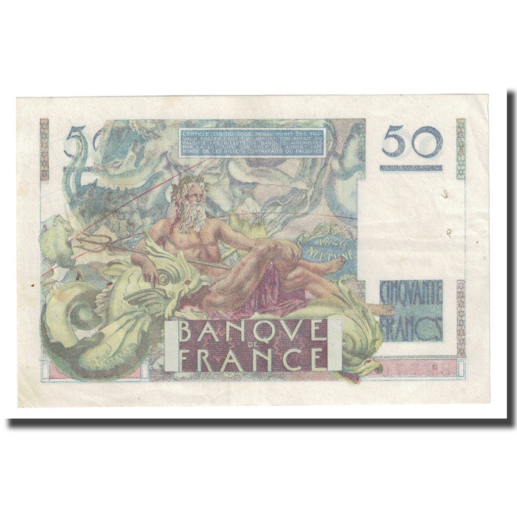 France, 50 Francs, Le Verrier, 1949, 1949-02-17, SUP, Fayette:20.11, KM:127b