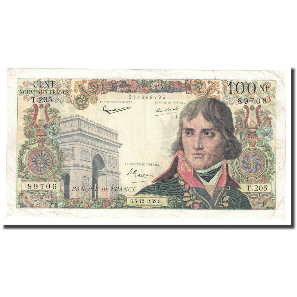 Francia, 100 Nouveaux Francs, Bonaparte, 1962, 1962-12-06, BB+, Fayette:59.18