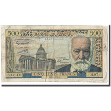 Francia, 500 Francs, Victor Hugo, 1958, 1958-02-06, MB, Fayette:35.08, KM:133b