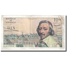 France, 10 Nouveaux Francs, Richelieu, 1959, 1959-07-02, VF(30-35)