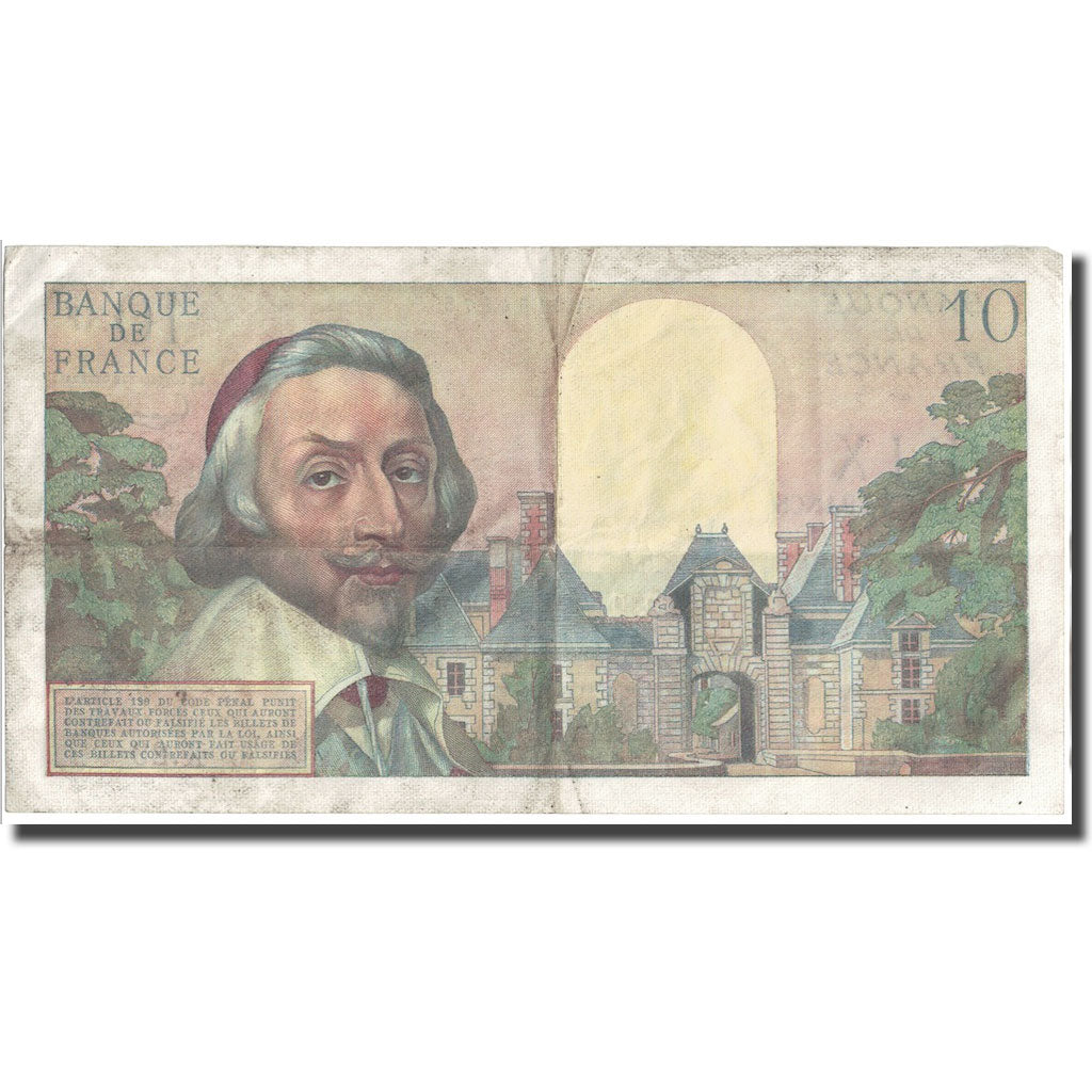 France, 10 Nouveaux Francs, Richelieu, 1959, 1959-10-15, TTB, Fayette:57.3