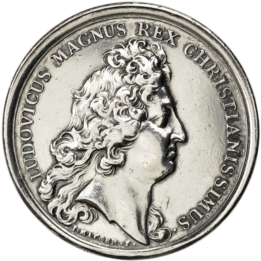 FRANCE, Politics, Society, War, Louis XIV, Medal, AU(50-53), Mauger, Silver,...