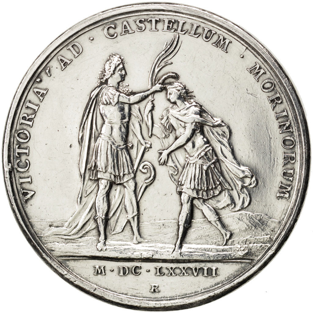 FRANCE, Politics, Society, War, Louis XIV, Medal, AU(50-53), Mauger, Silver,...