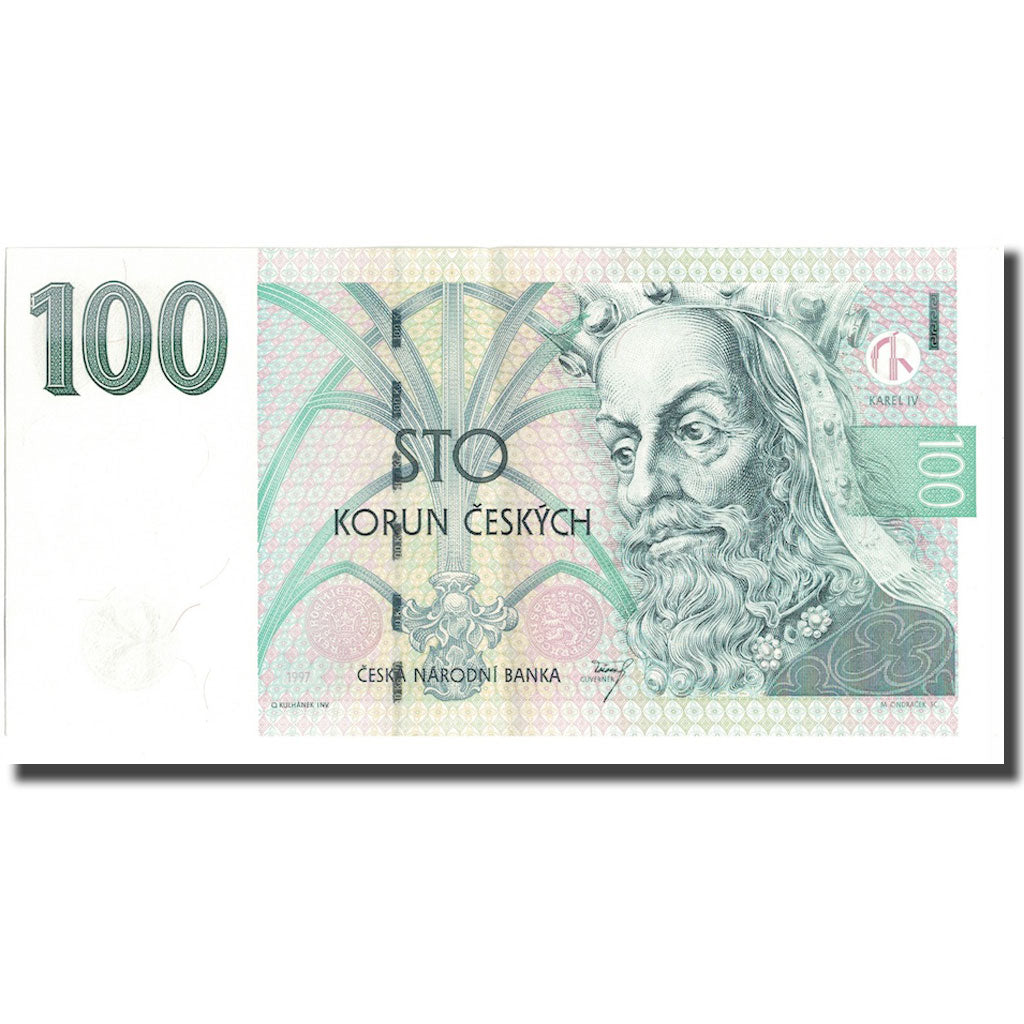 Geldschein, Tschechische Republik, 100 Korun, 1997, KM:18, UNZ-