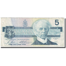 Nota, Canadá, 5 Dollars, 1986, KM:95c, VF(30-35)