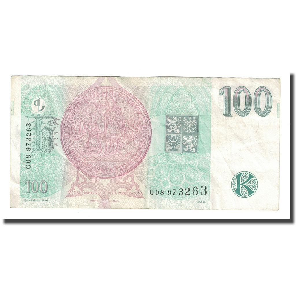 Billete, 100 Korun, 1997, República Checa, KM:18, MBC