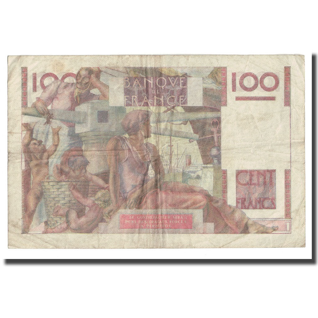 Frankreich, 100 Francs, 1954, 1954-03-04, S+, Fayette:28 bis.5, KM:128e