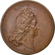 FRANCE, Politics, Society, War, Louis XV, Medal, AU(55-58), Copper, 41, Divo...