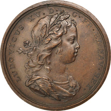 Francia, Medal, Louis XV, Business & industry, EBC, Cobre, Divo:30.