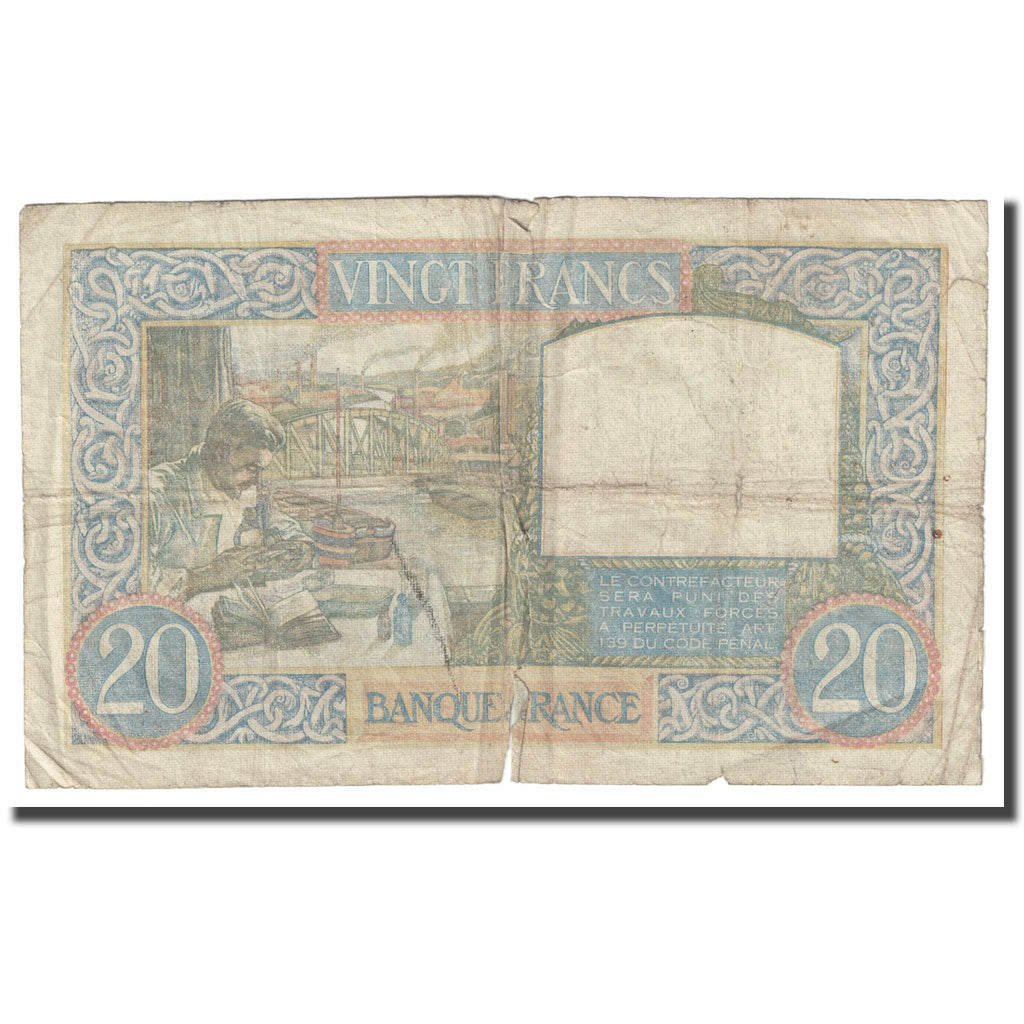 França, 20 Francs, Science et Travail, 1940, 1940-12-05, F(12-15)