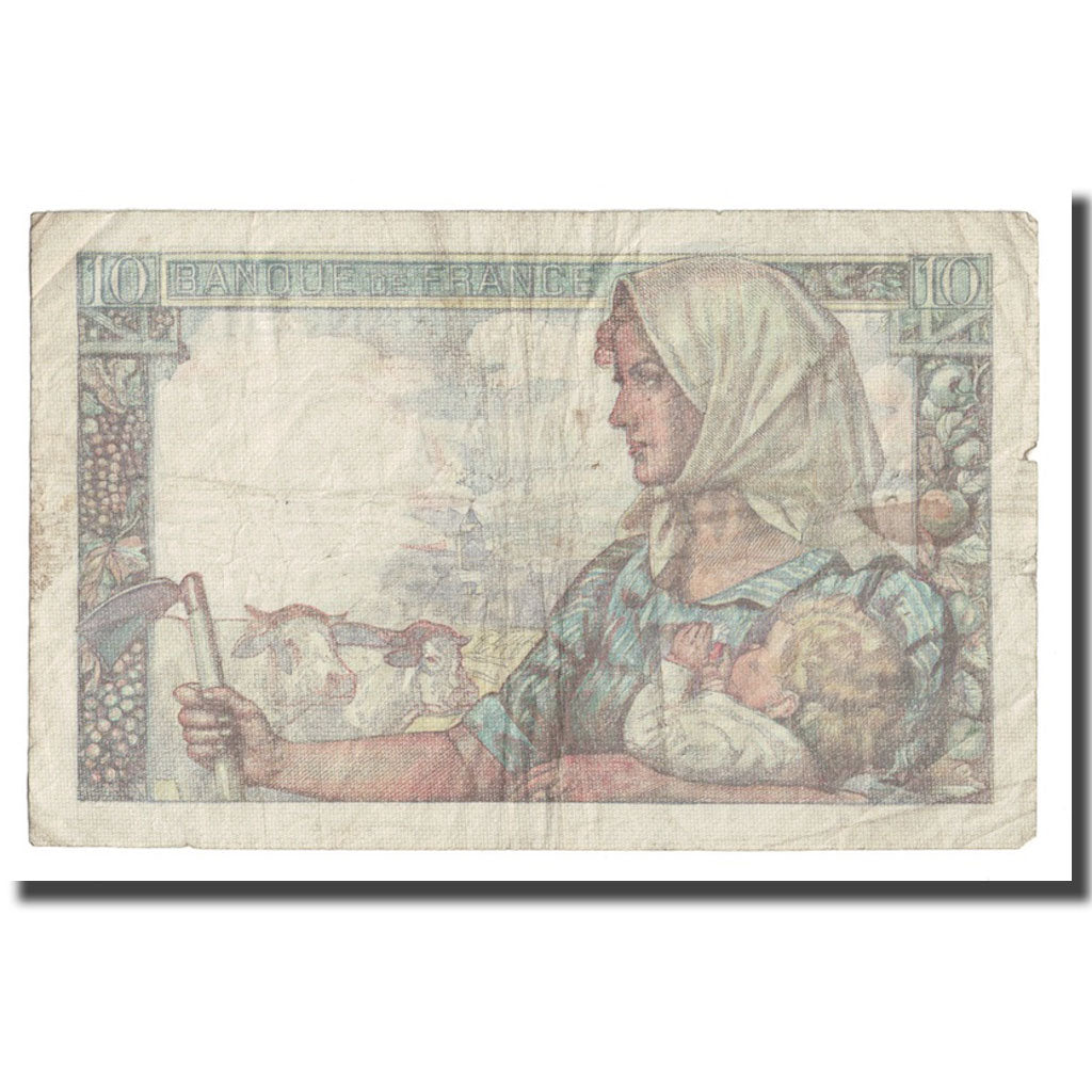 Frankrijk, 10 Francs, Mineur, 1946, 1946-09-26, TB, Fayette:8.15, KM:99e