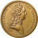FRANCE, Politics, Society, War, Louis XV, Medal, AU(55-58), Duvivier, Copper,...