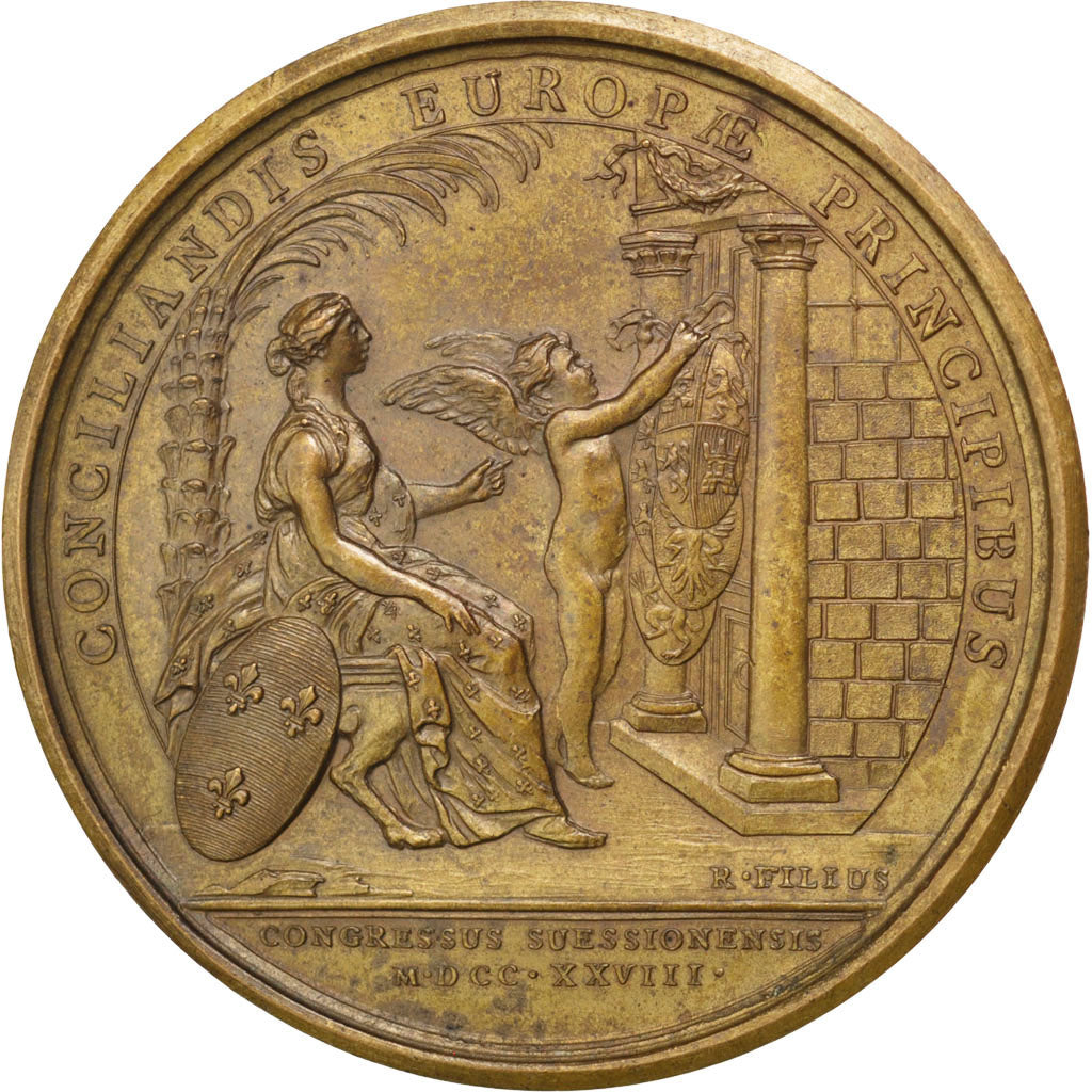 FRANCE, Politics, Society, War, Louis XV, Medal, AU(55-58), Duvivier, Copper,...