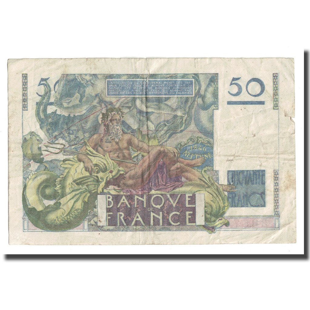 Francia, 50 Francs, Le Verrier, 1947, 1947-03-20, BC, Fayette:20.7, KM:127b