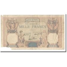 França, 1000 Francs, Cérès et Mercure, 1938, 1938-10-20, VF(20-25)