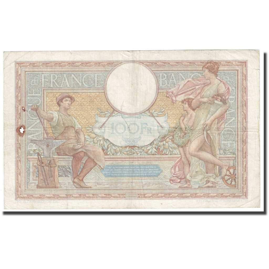 Francia, 100 Francs, Luc Olivier Merson, 1937, 1937-12-02, BB, Fayette:25.4