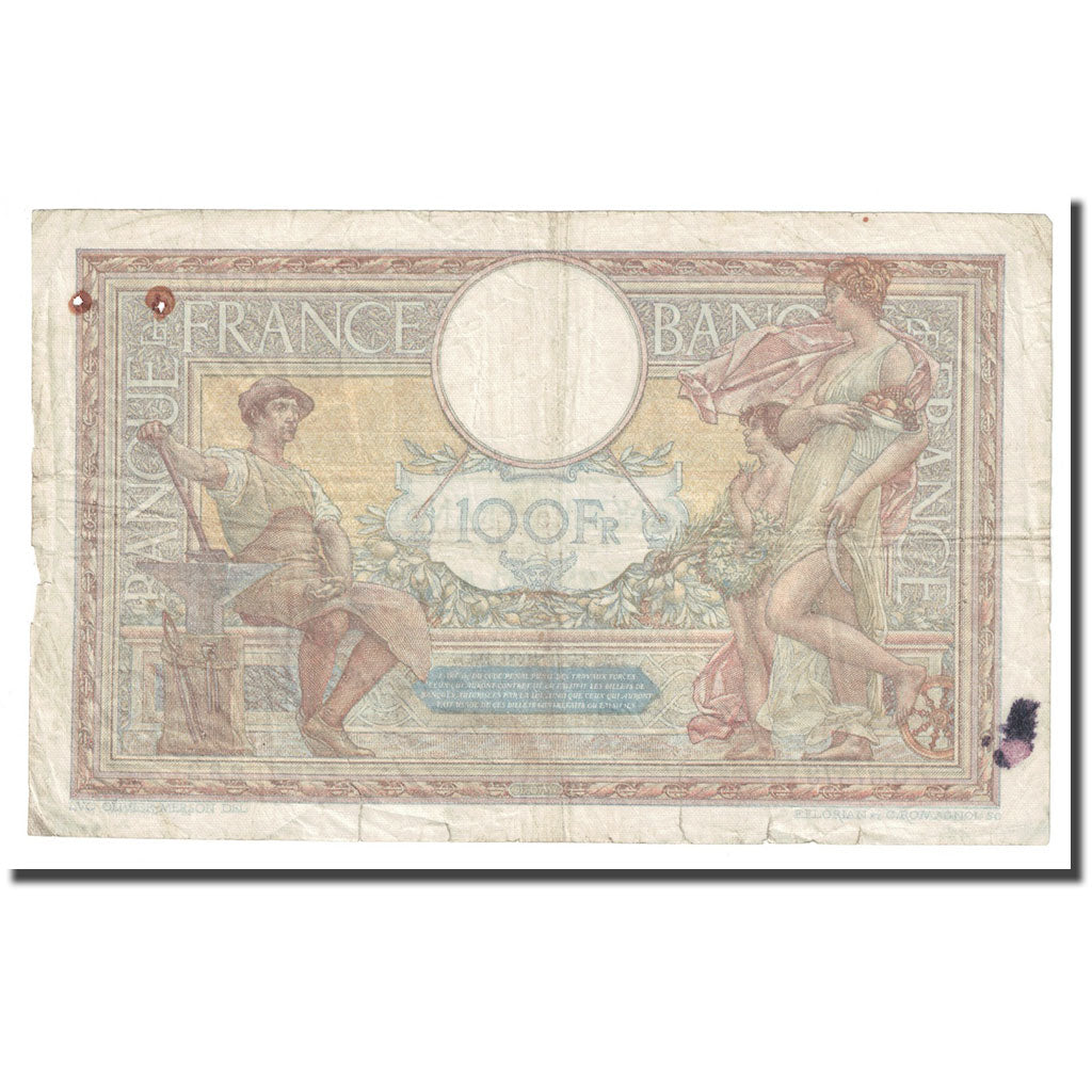 Francia, 100 Francs, Luc Olivier Merson, 1939, 1939-09-14, MB+, Fayette:25.49