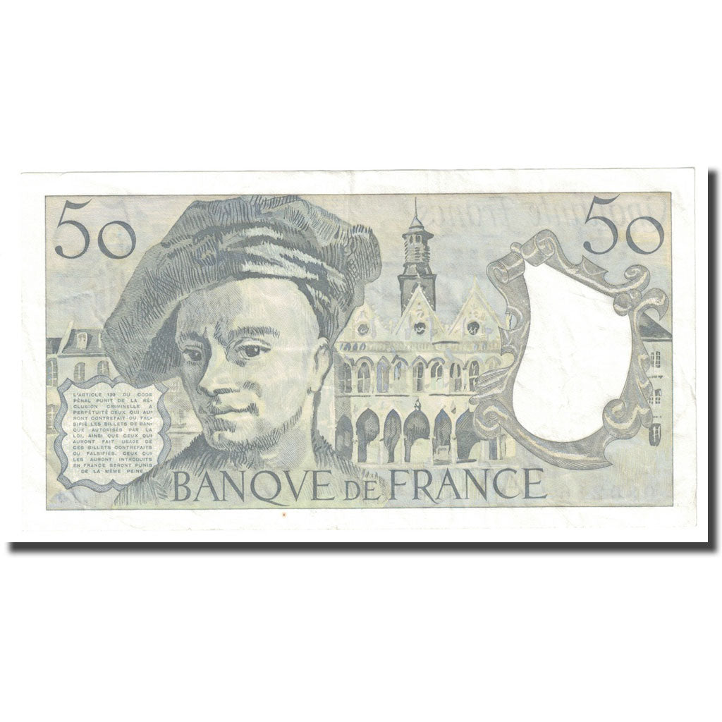 Francia, 50 Francs, Quentin de La Tour, 1991, SPL-, Fayette:67.17, KM:152e