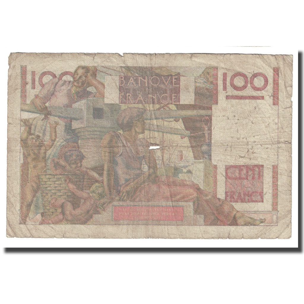 França, 100 Francs, Jeune Paysan, 1948, 1948-04-15, F(12-15), Fayette:28.17