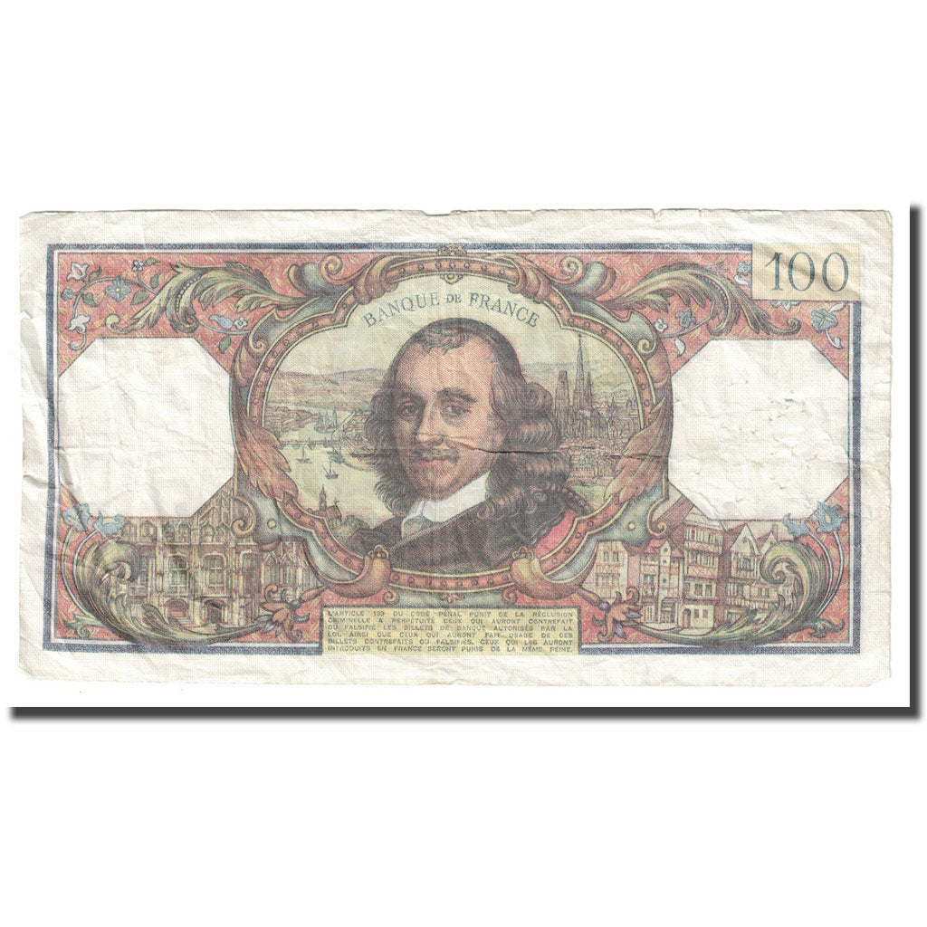 Francia, 100 Francs, Corneille, 1977, 1977-02-04, MB+, Fayette:65.56, KM:149f