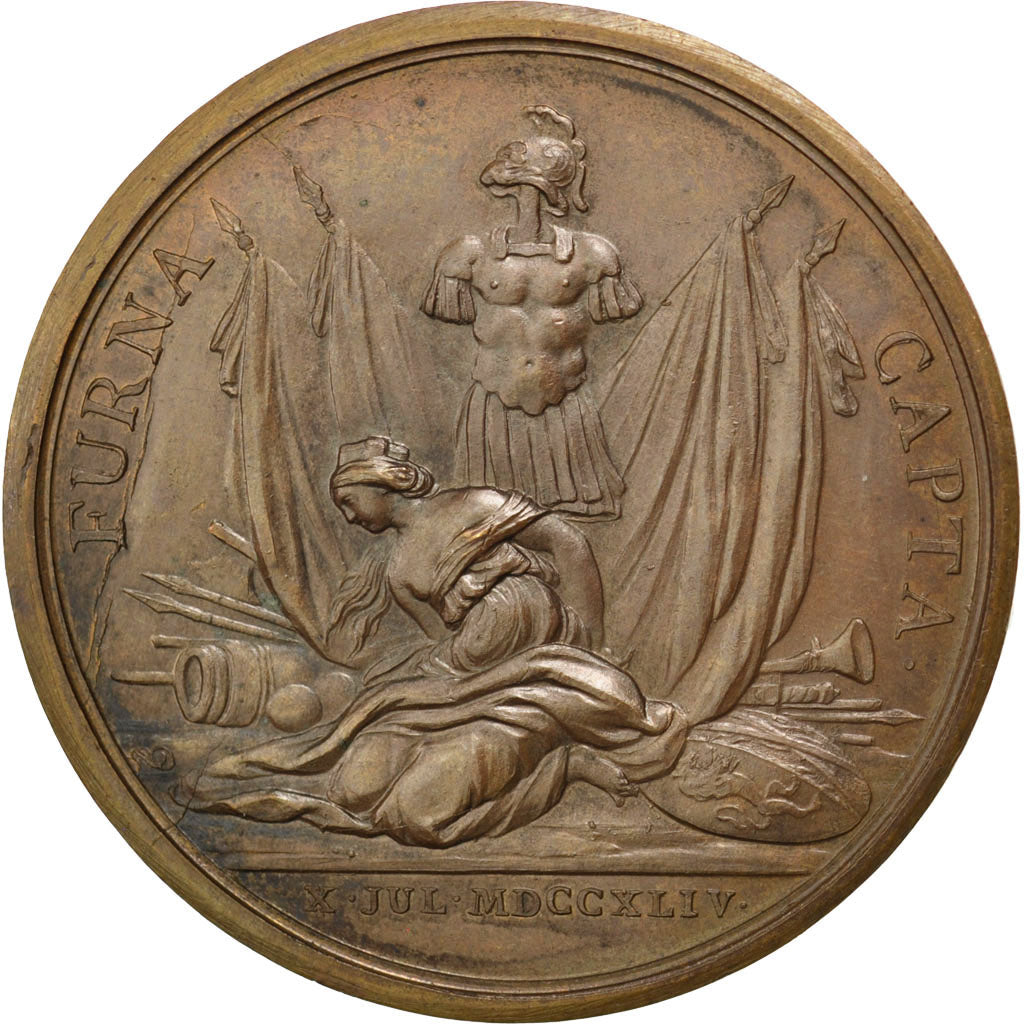 Louis XV, Médaille, Prise de Furnes