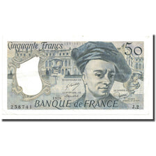France, 50 Francs, Quentin de La Tour, 1976, TTB+, Fayette:67.1, KM:152a