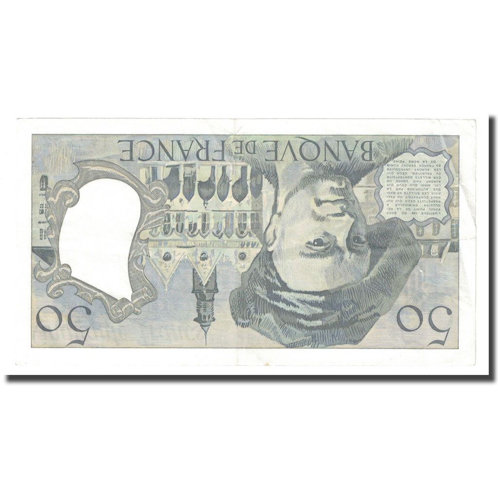 France, 50 Francs, Quentin de La Tour, 1976, TTB+, Fayette:67.1, KM:152a