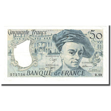 Francia, 50 Francs, Quentin de La Tour, 1990, MBC+, Fayette:67.16, KM:152e