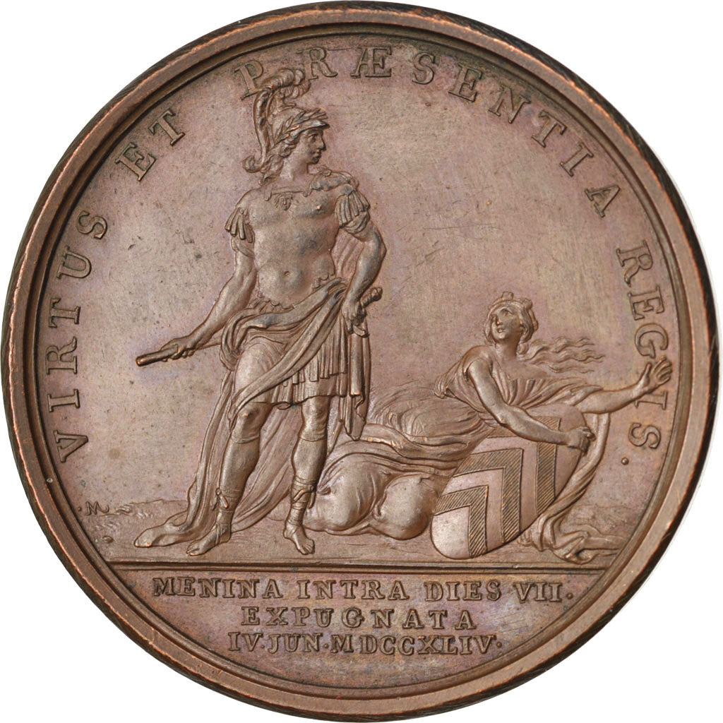 France, Medal, Louis XV, Politics, Society, War, TTB+, Cuivre, Divo:113.