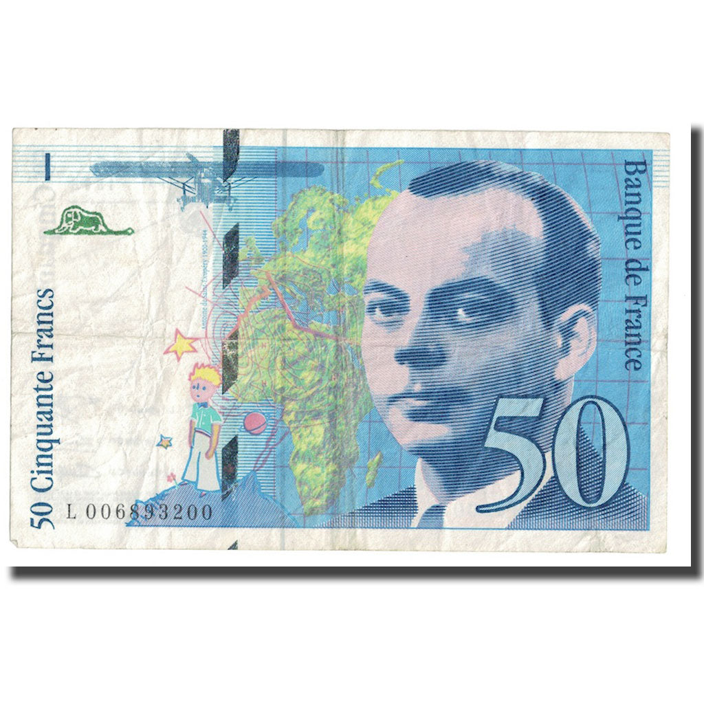 Frankrijk, 50 Francs, St Exupéry, 1993, TB+, Fayette:72.2, KM:157b