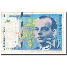 Frankrijk, 50 Francs, St Exupéry, 1993, TB+, Fayette:72.2, KM:157b
