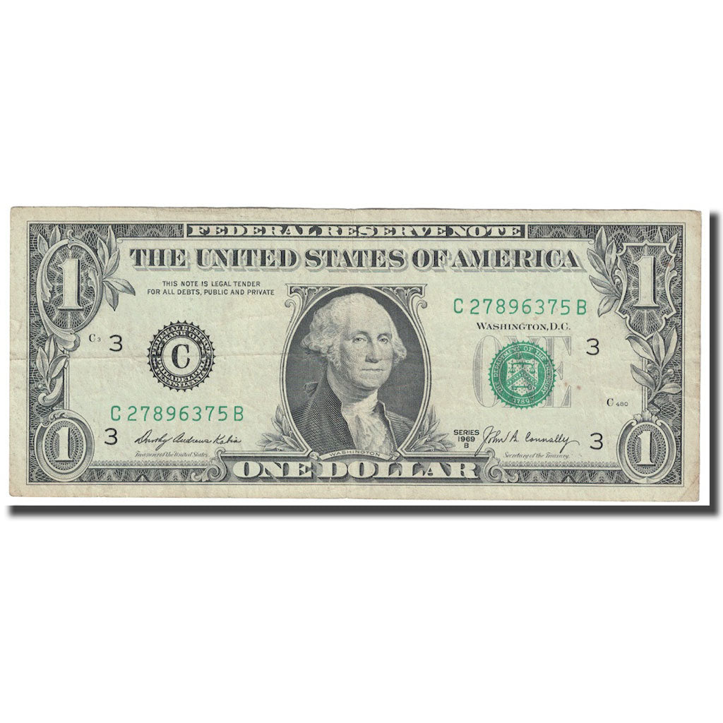 Banconote, Stati Uniti, One Dollar, 1969, KM:1527, BB