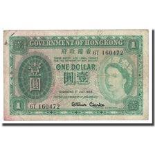 Banknote, Hong Kong, 1 Dollar, 1959, 1959-07-01, KM:324a, VF(30-35)
