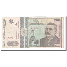 Banconote, Romania, 200 Lei, 1992, 1992-12, KM:100a, MB+